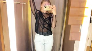 Braless Try on Haul with Alice | Transparent Clothes