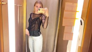 Braless Try on Haul with Alice | Transparent Clothes