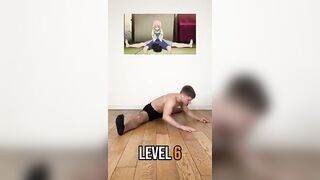 Gymnastics anime poses from level 1 to 8 ???? #workout #flexibility #yoga #mobility #amazing #gym #wtf