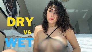 [4k] Try on haul | Dry vs Wet clothes | will it get see-through?