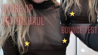 2024 TRANSPARENT CLOTHING HAUL | SEE THROUGH SHEER TOP TRY ON HAUL | BOUNCE TEST | sheer haul