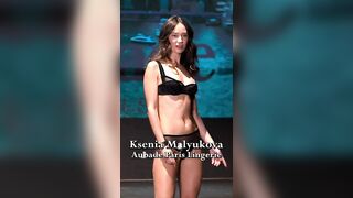 Ksenia Malyukova Slow Motion Runway Walk / Aubade Paris Lingerie / CURVE VIP Fashion Show