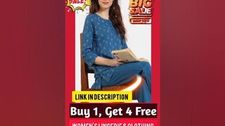 Buy 1 Get 4 Free Big sale on Women's Lingerie & Clothing #short