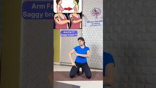 Arm fat | bra fat | back fat | #backfat #muskanrana #yoga #exercise #fatloss #weightlose #shorts