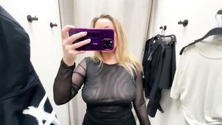 SEE THROUGH TRY ON HAUL | TRANSPARENT CLOTHES | try on haul at the mall