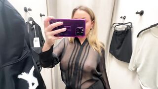 SEE THROUGH TRY ON HAUL | TRANSPARENT CLOTHES | try on haul at the mall