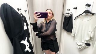 SEE THROUGH TRY ON HAUL | TRANSPARENT CLOTHES | try on haul at the mall