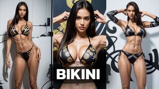 ???? Black Bikinis AI Lookbook [4K] | Ashlee Shs