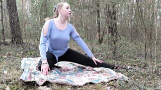 4k Yoga In The Forest