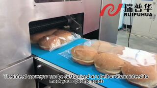 6 Servo motors controlled packaging machine ZP-600S for hamburger - Precise Flexible Packaging