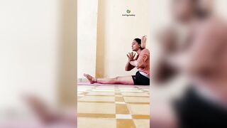 Sitting Yoga poses #sitting #yogaposes #yogaurmi #fitness #yogawithurmipandya