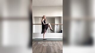 Hip Stretching at the Ballet Barre