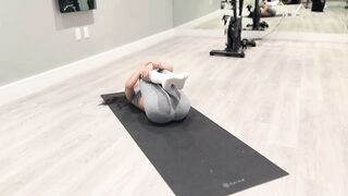 Yoga Split Stretches. Stretching Routine. Yoga Art. (Sexy)