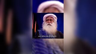 Men grow Beard (????Sadhguru)#meditation #yoga #motivation