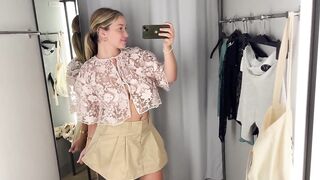 [4K] Transparent Clothes Haul | See through Try on