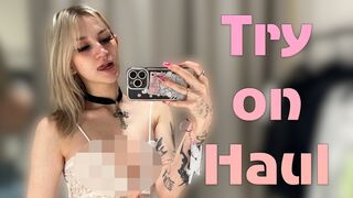 [4K] Transparent Clothes Try-on Haul | See-through Try-on