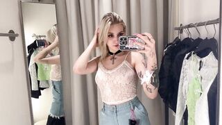 [4K] Transparent Clothes Try-on Haul | See-through Try-on