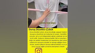 Duruş Düzeltici Germe Yoga Çubuk Bar Demir Kambur Ayarlanabilir Egzersiz Çubuğu#sağlık #fitness