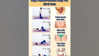 Yoga Pilates-Reduce Belly Fat #short #reducebellyfat #bellyfatloss #yoga