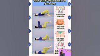 Yoga Pilates-Reduce Belly Fat -1 #short #reducebellyfat #bellyfatloss #yoga