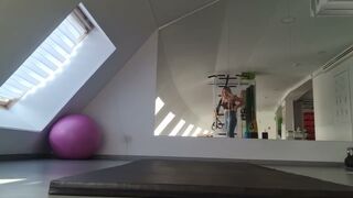 Yoga & Stretching with Elen in The Gym no panties 2 #000