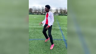 POV: It’s school football and you’re stretching your leg for a volley⚽️ #football #footballshorts