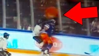 Jimi Suomi Injury from Finnish Hockey Mascot (FULL CLIP) Flexible Boards Malfunction?