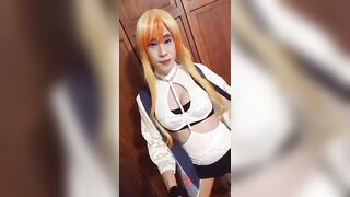 Corrin. Crossdresser wears a Sexy Strappy Club Dress | Boy to Girl | Lingerie