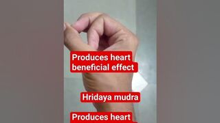 Hridaya Mudra produces heart beneficial effect #shiv #viral #shorts #hridayam #yoga