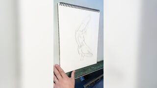 Figure study warm up. #drawing #artist #sketch #art #drawingtechniques #figure #stretching