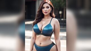 Sultry Waves: Emily's Stunning Collection of Sexy Plus Size Bikinis