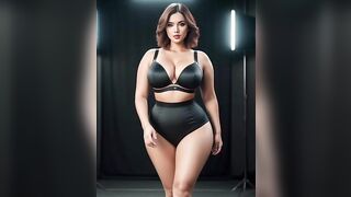 Sultry Waves: Emily's Stunning Collection of Sexy Plus Size Bikinis