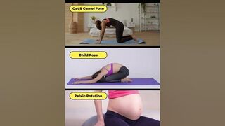 Relief Lower Back Pain During Pregnancy ????☝Back Pain in Pregnancy | Pregnancy Yoga #yoga #trending
