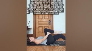 Are your hamstrings always tight? Do this!! #stretching #wfh #mobility