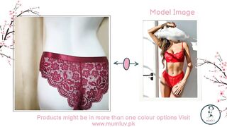 See Through Lace Mesh Bra Panty For Girls Lace Lingerie Set