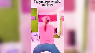 Pregnancy exercise/Gulabi saree #wow #ytshorts #pritimaam #yoga #pregnancy #workout #trending#pahadi