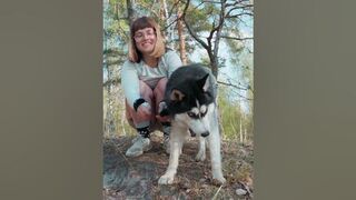 Evelina does stretching in the forest #stretching