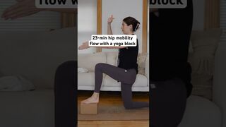 Hip mobility work using a yoga block — 23 min flow #hipmobilitywork #hipmobility