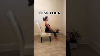 Chair Zen: Desk Yoga for Office Ease ????????‍♀️ #yoga #zen #office #fun