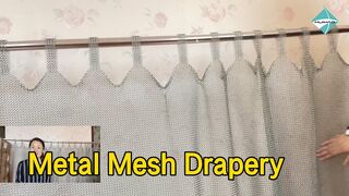 Stainless Steel Metal Mesh Drapery 7mm Od Flexible For Wall Curtain