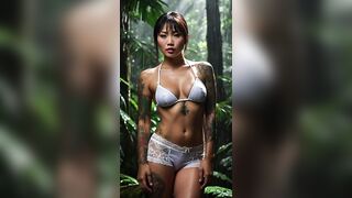 More Beautiful AI Women rain forest. Lingerie. Best AI Women Soothing sounds @BestofaiUSA