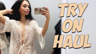 [4K] Transparent Clothing Try-on Haul | See-through clothes