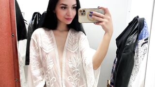 [4K] Transparent Clothing Try-on Haul | See-through clothes