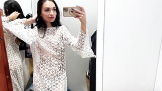 [4K] Transparent Clothing Try-on Haul | See-through clothes