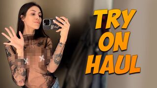 [4K] See Through TRY ON HAUL | Transparent clothes