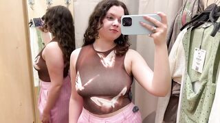 Spring Transparent Knit See-through Try-on Haul