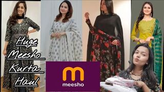 'Huge' MEESHO Kurti Haul !????Under 800 RS. Try On Haul | Trendy Pooja Rajpoot #Meesho