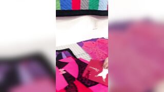 Boudoir Quilt - Making a Quilt from Lingerie - 8 #shorts #lingerie #underwear