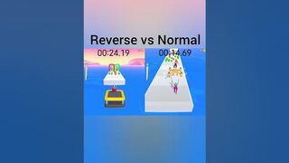 Twerk Race 3D — Fun Run Game! || Reverse Gameplay vs Normal Gameplay || Shorts