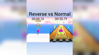 Twerk Race 3D — Fun Run Game! || Reverse Gameplay vs Normal Gameplay || Shorts